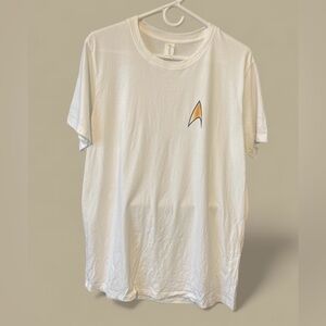 🤍🤍Classic White Tee with Iconic Gold Logo